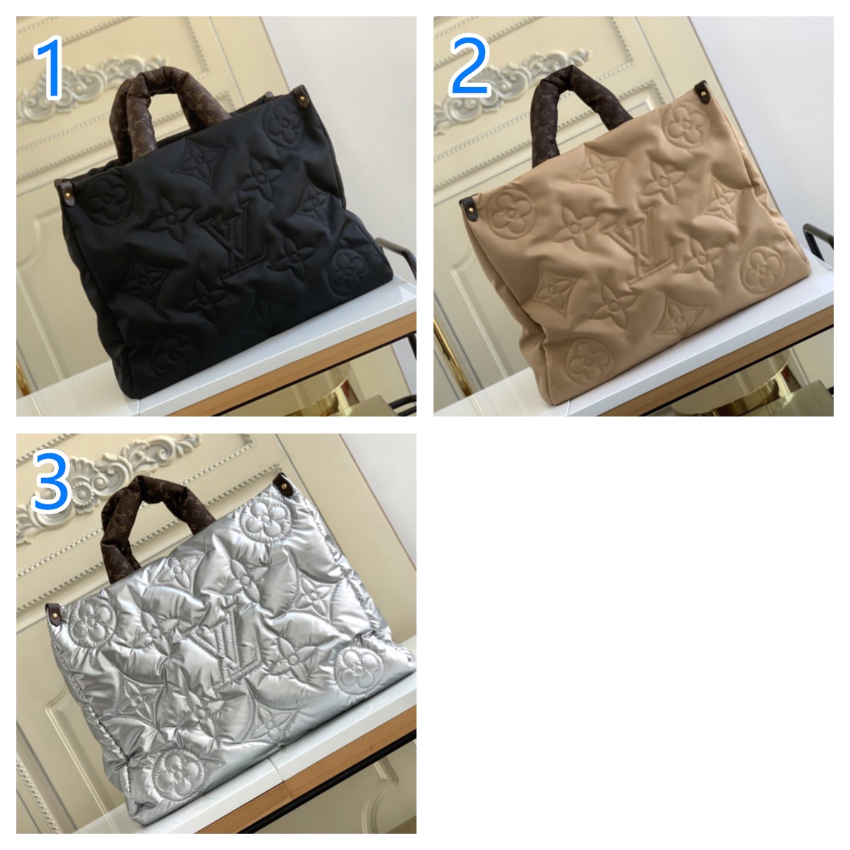 冬限定 LOUIS VUITTON　ルイヴィトン オンザゴー GM　ONTHEGO　ハンドバッグ4種　モノグラム　レディース　LVトートバッグ　プレゼント