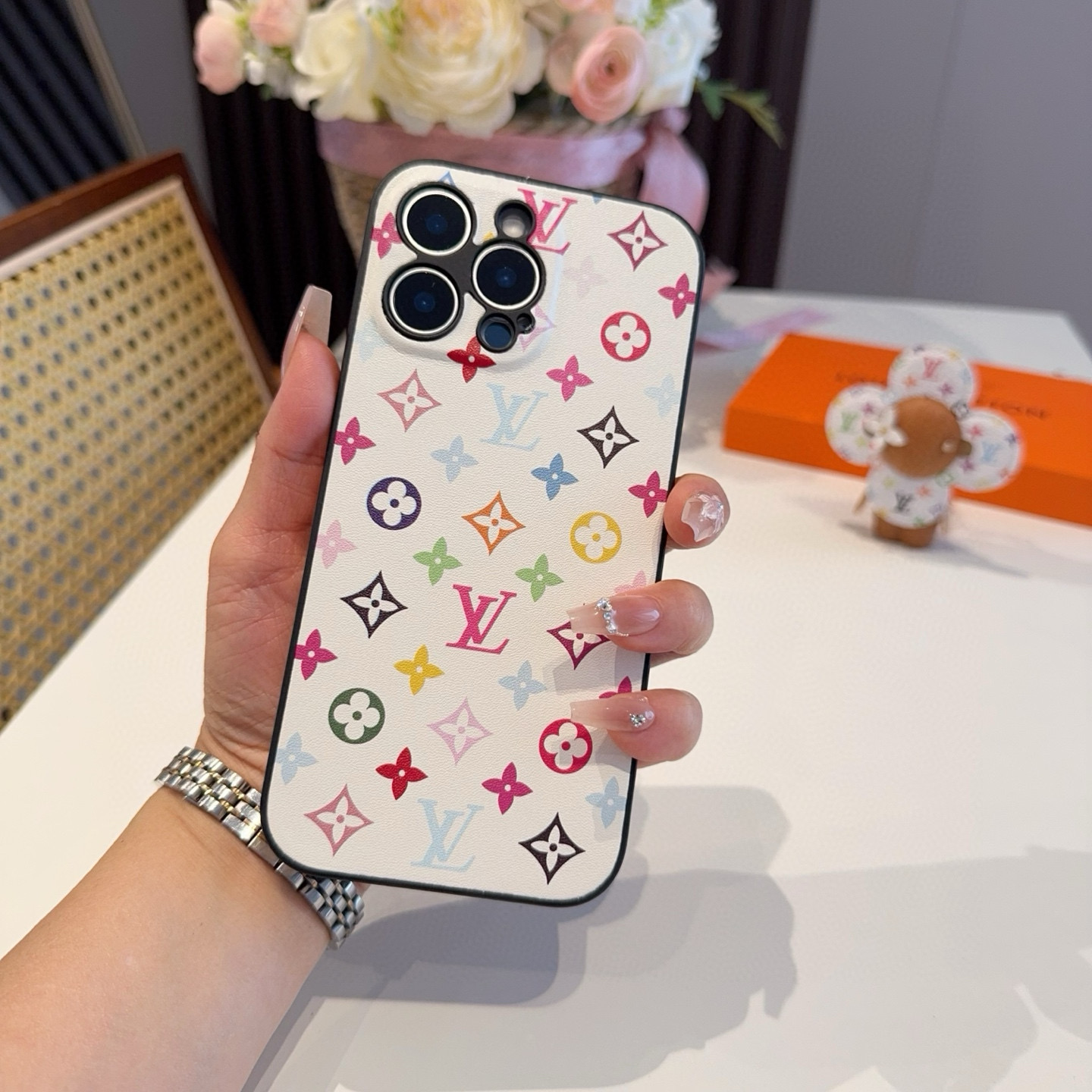 iPhoneケースルイヴィトン ミニモノグラム iPhoneケース 2色入 🌸