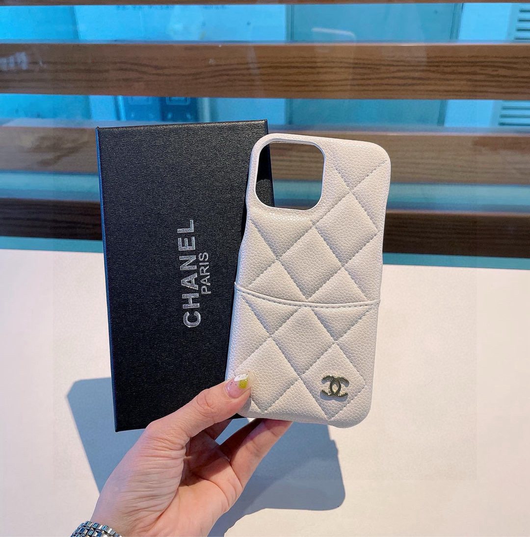 iPhoneケースCHANEL チェーン プラスチックケース 2色入 💼