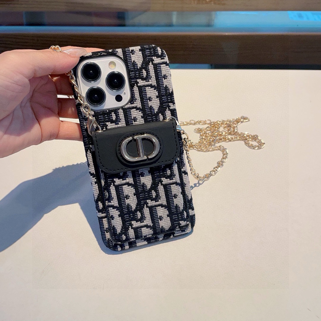 iPhoneケースDior ディオール ディオール チェーン付きスマホケース 2色入 📱