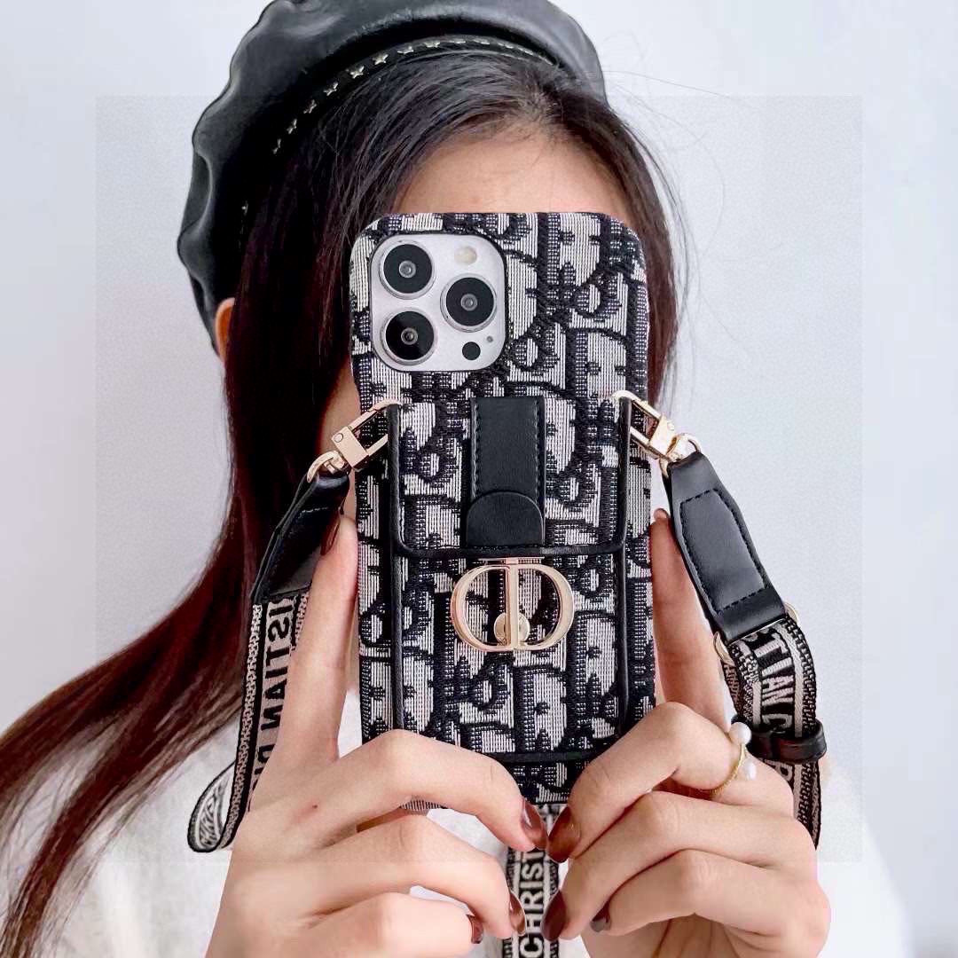 iPhoneケースDior ディオール ディオール ブラック 手帳型スマホケース 1枚入 📱