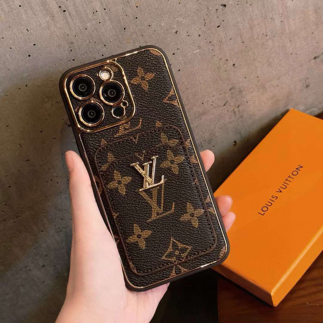 iPhoneケース🔥 ルイヴィトン風 スマホケース カード収納 1台1色入