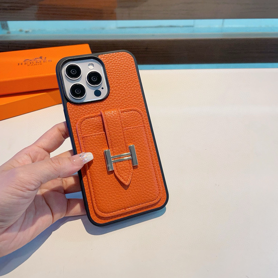 iPhoneケースHERMES iPhoneケース カードホルダー 2色入 💎