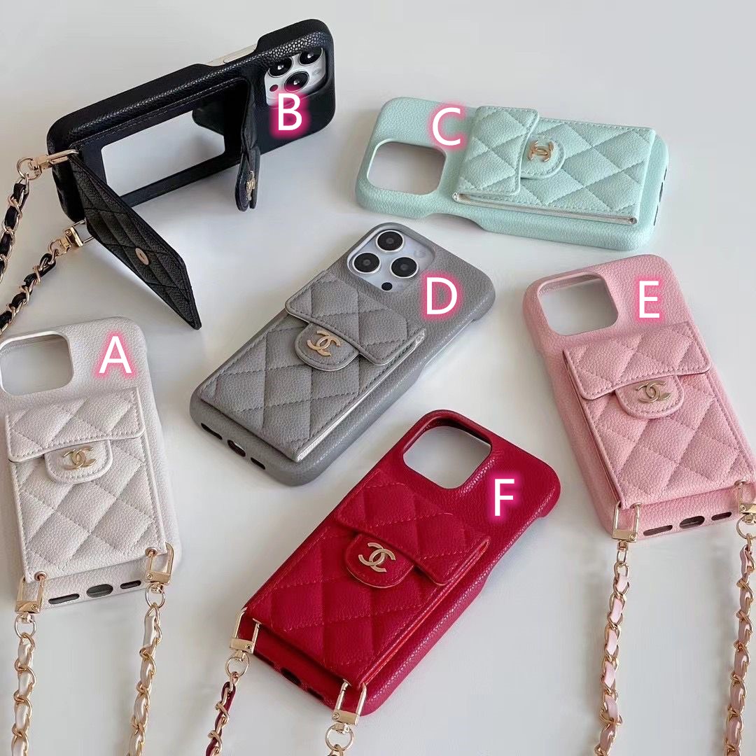 CHANEL　シャネル　iPhoneケース　iPhone16　携帯ケース　ネックストラップ付　アイフォンケース　スマホケース　多機種対応