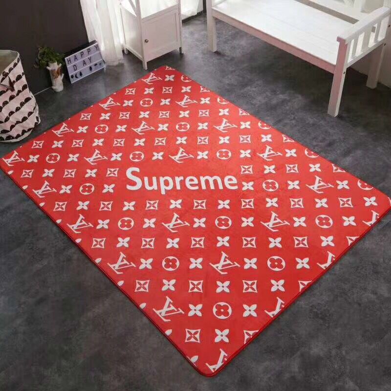 シュプリーム　カーペット　Supremeラグマット/絨毯　子供プレイマット　新居ベッドルームマット　滑り止め付防音洗える