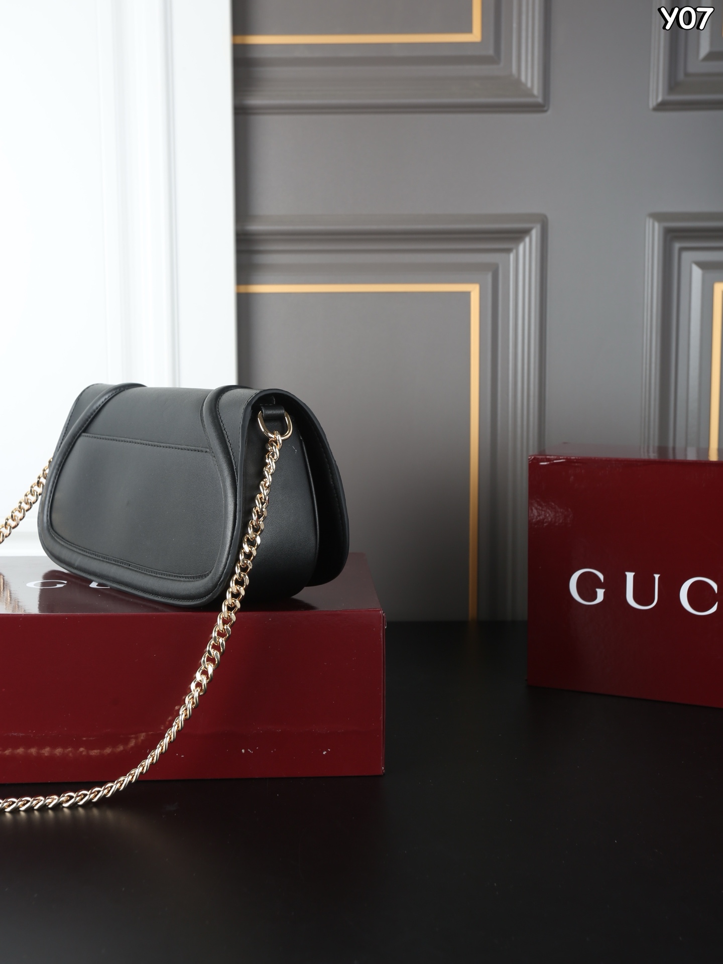 GUCCI ブランド ブラック ブラウン ブラック ショルダーバッグ 😎 - 画像 6