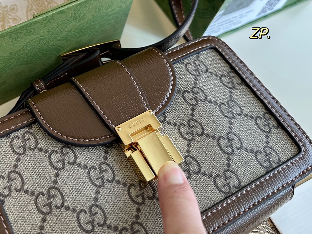 GUCCI グッチ ミニボストンバッグ ベージュ×ブラウン 1色入 💼 - 画像 7