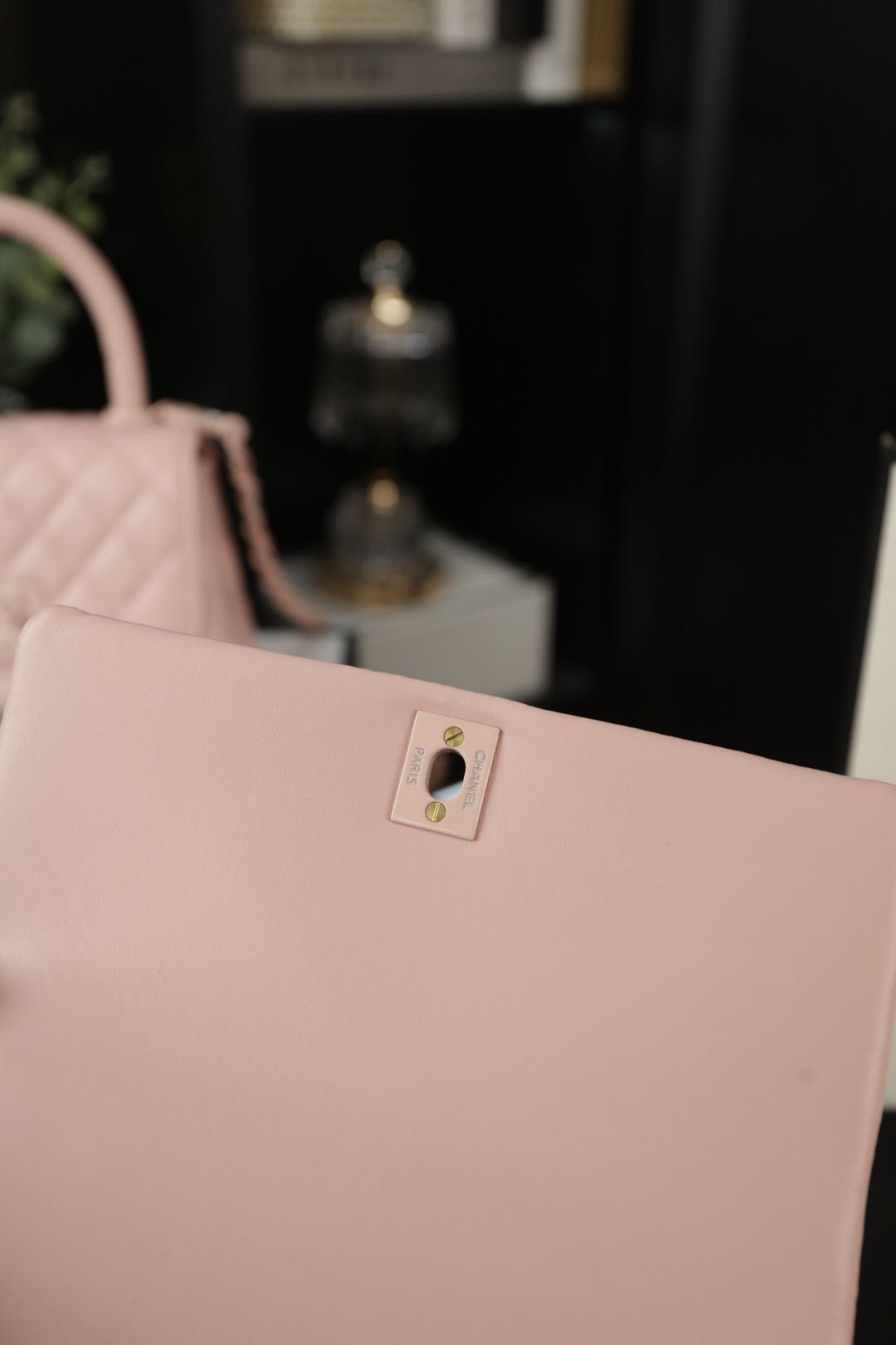 CHANEL ココhandleSo 恵豆包 ピンク 23×15cm 大号 💐 - 画像 8