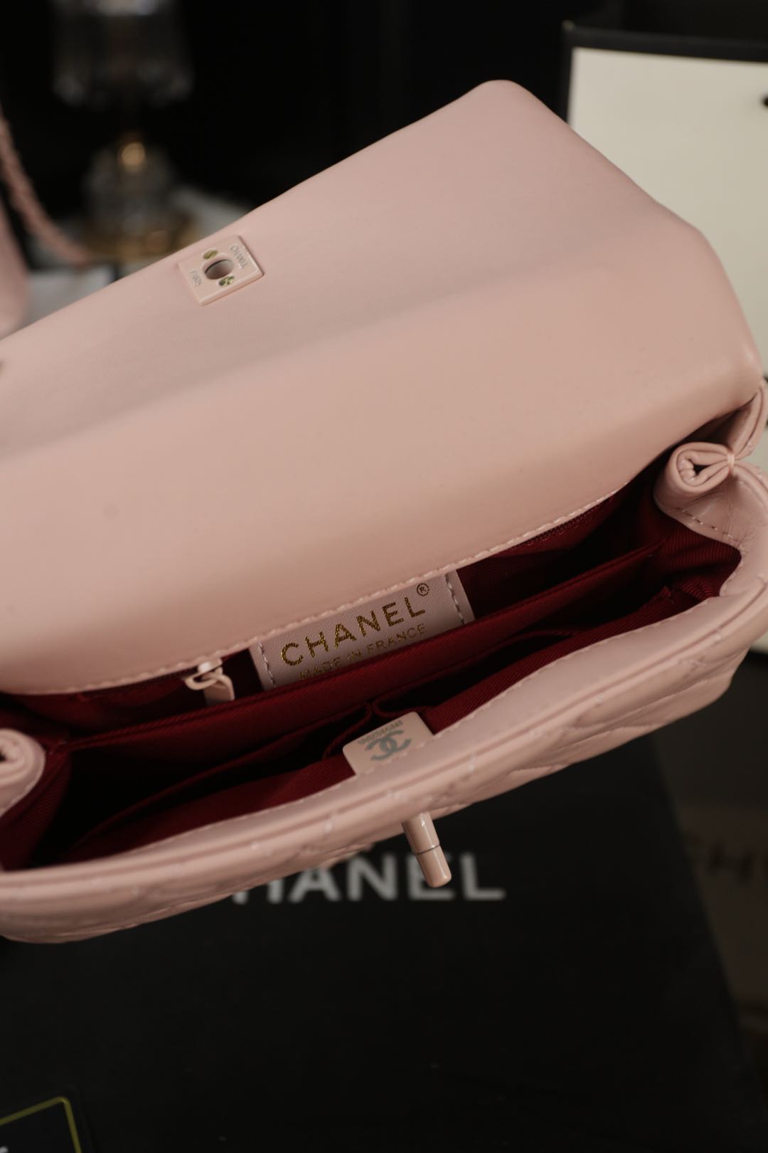 CHANEL ココhandleSo 恵豆包 ピンク 23×15cm 大号 💐 - 画像 9