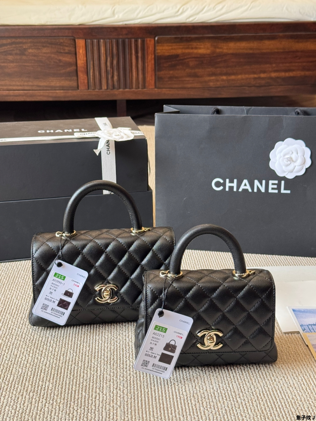 CHANEL ボストンバッグ ブラック 金具 ポシェット 2点セット 🖤✨