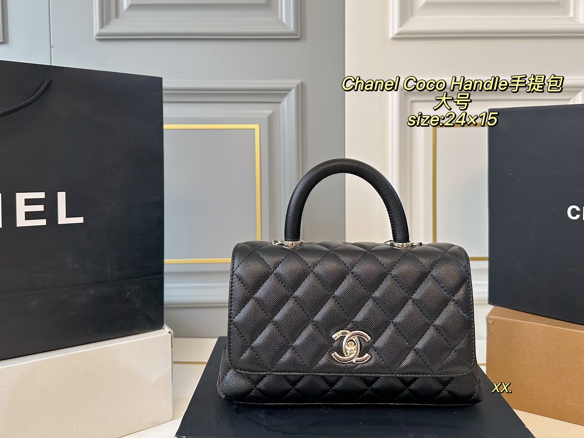 Chanel Coco Handle ハンドバッグ 3色 24x15cm あらゆるシーンで活躍✨