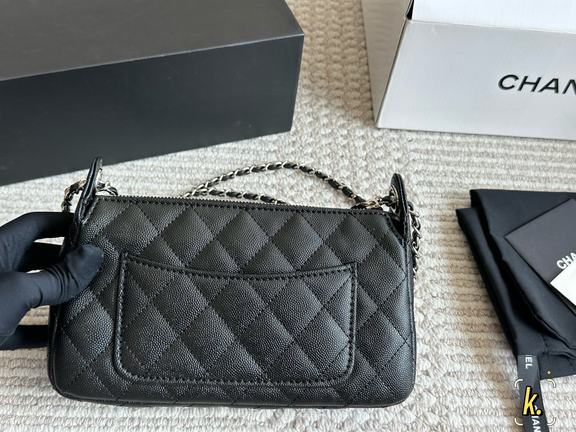 シャネル マトラッセ ミニショルダー ブラック 1色入 💼 - 画像 7