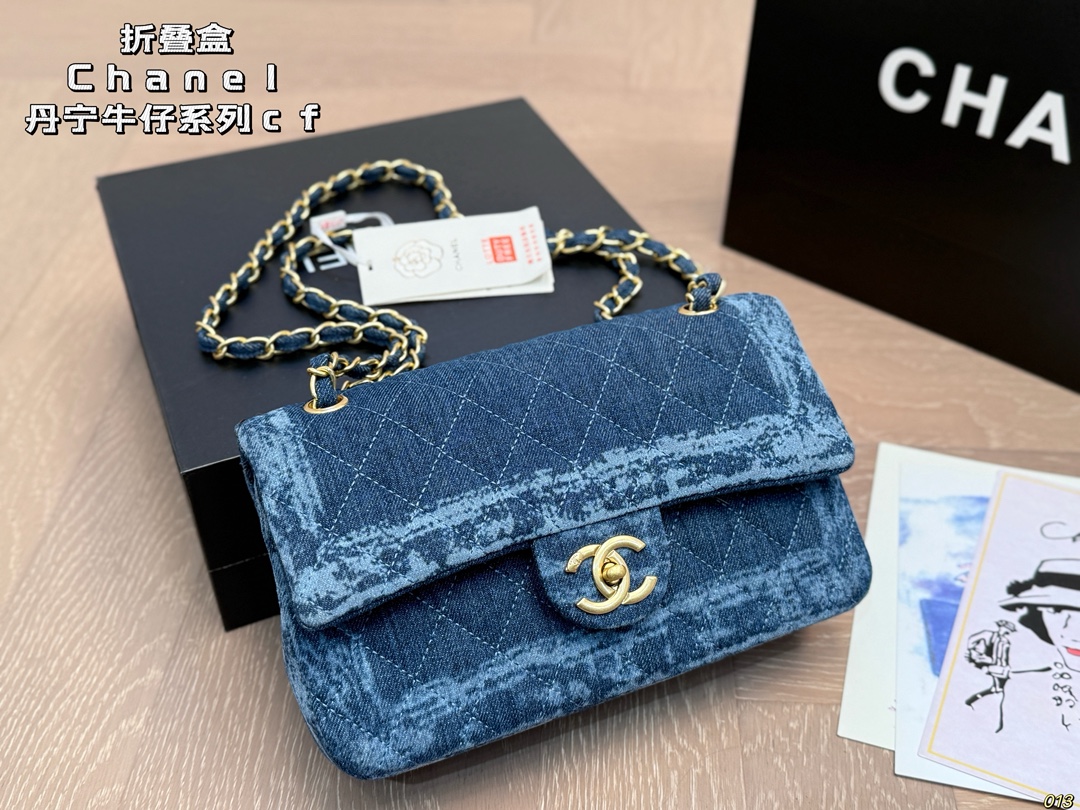 Chanel ミニ2.55 デニム ブルー 2色入 🎁 - 画像 2