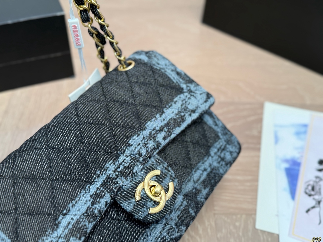 Chanel ミニ2.55 デニム ブルー 2色入 🎁 - 画像 5