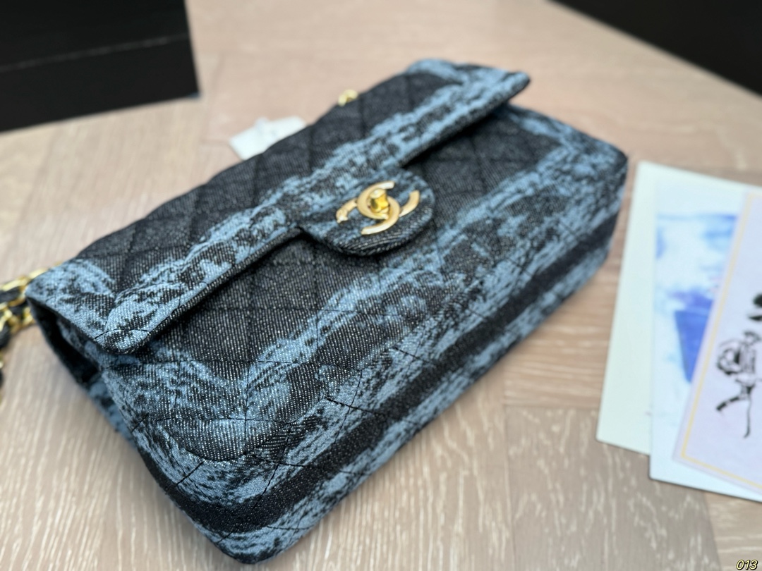 Chanel ミニ2.55 デニム ブルー 2色入 🎁 - 画像 6