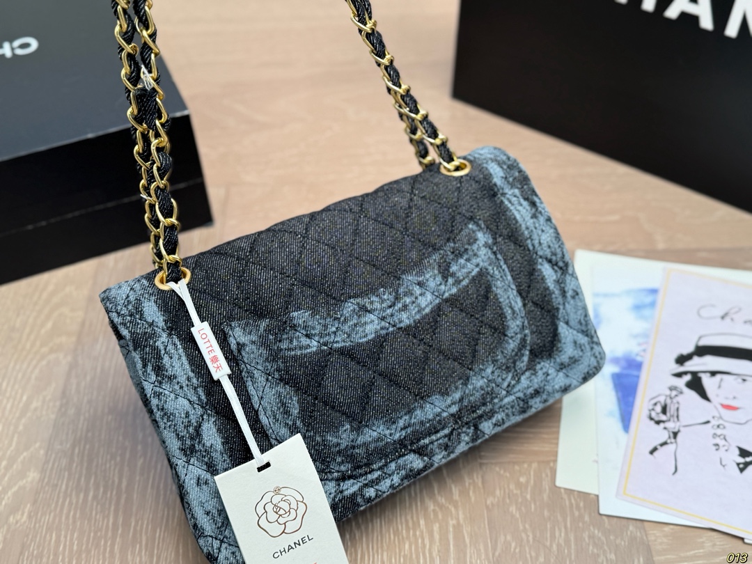 Chanel ミニ2.55 デニム ブルー 2色入 🎁 - 画像 7