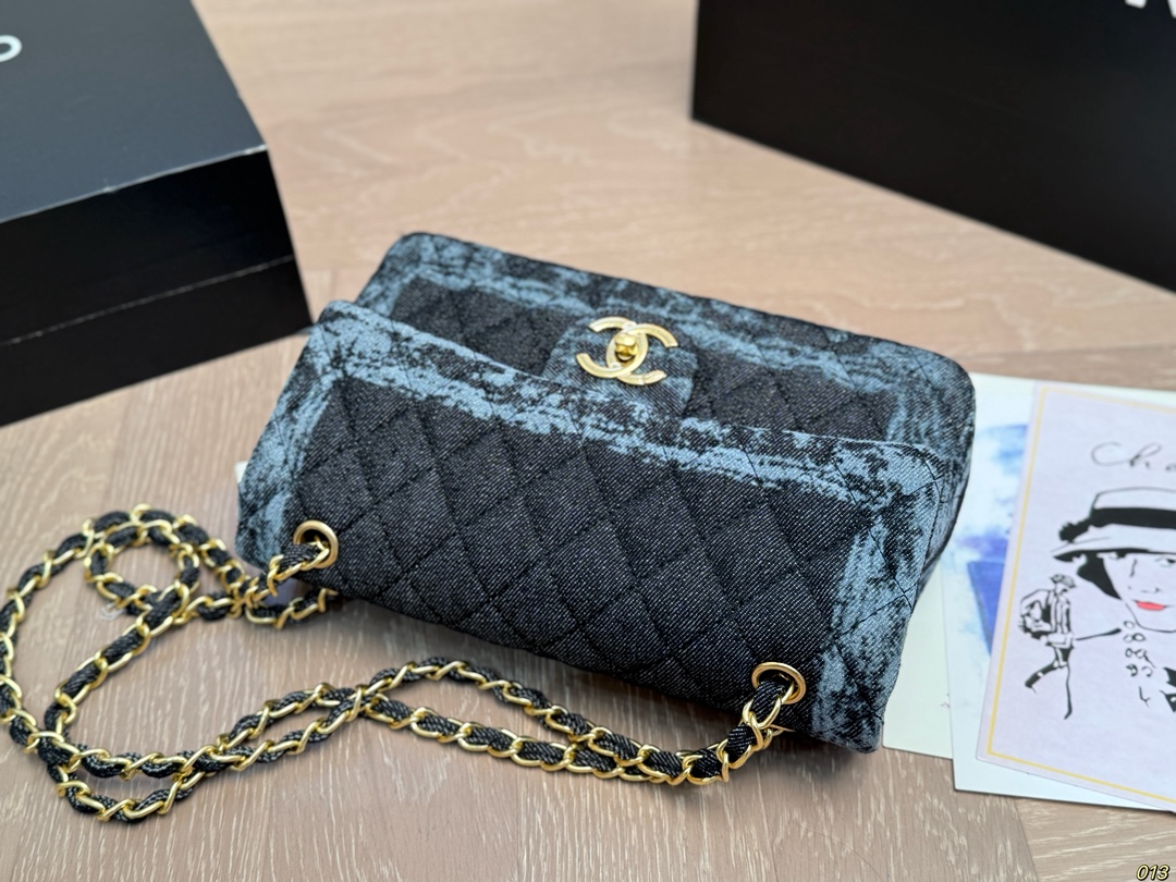 Chanel ミニ2.55 デニム ブルー 2色入 🎁 - 画像 8