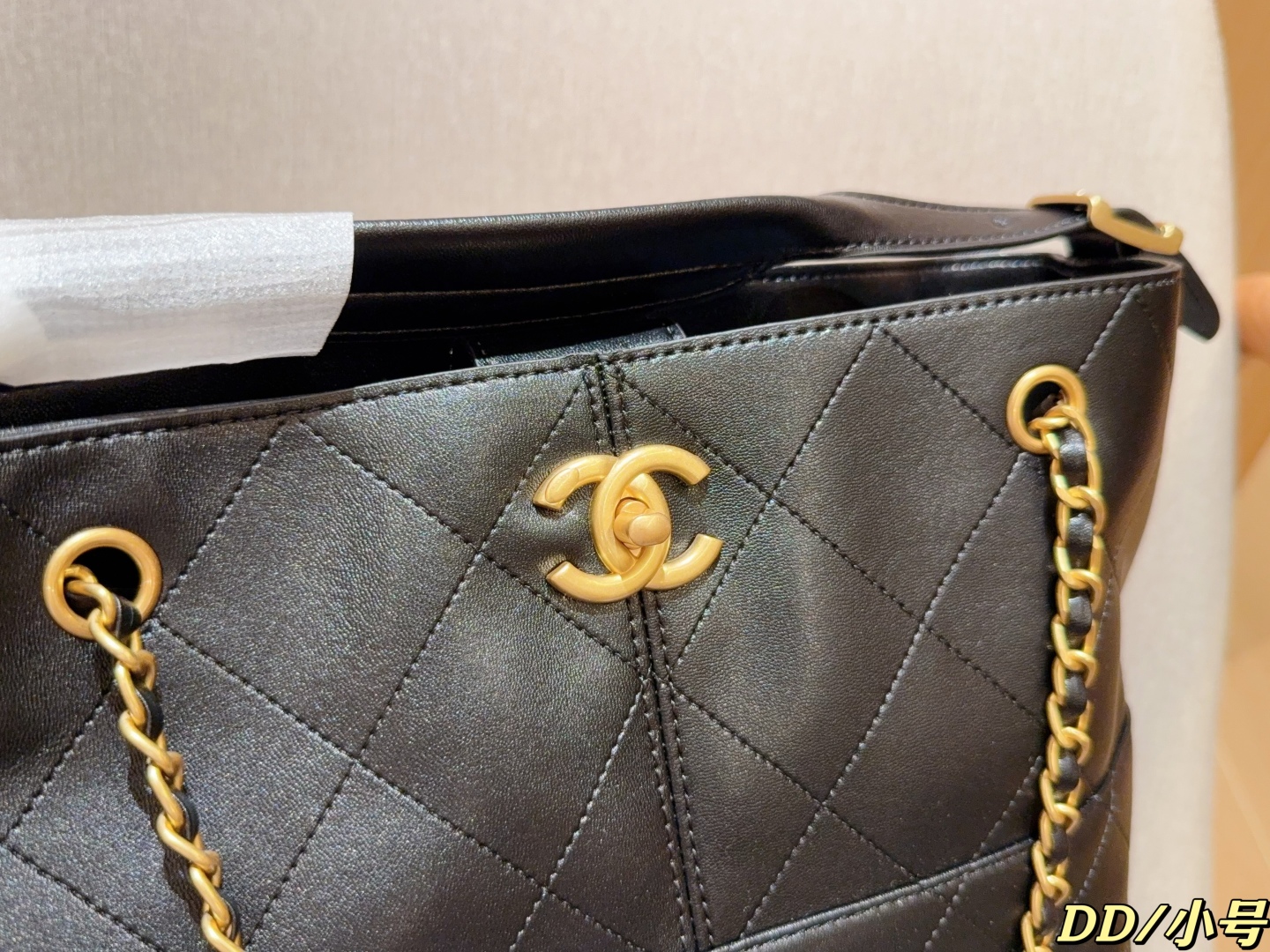 Chanel ブラック キャンバス ハンドバッグ 1色入 🖤 - 画像 8