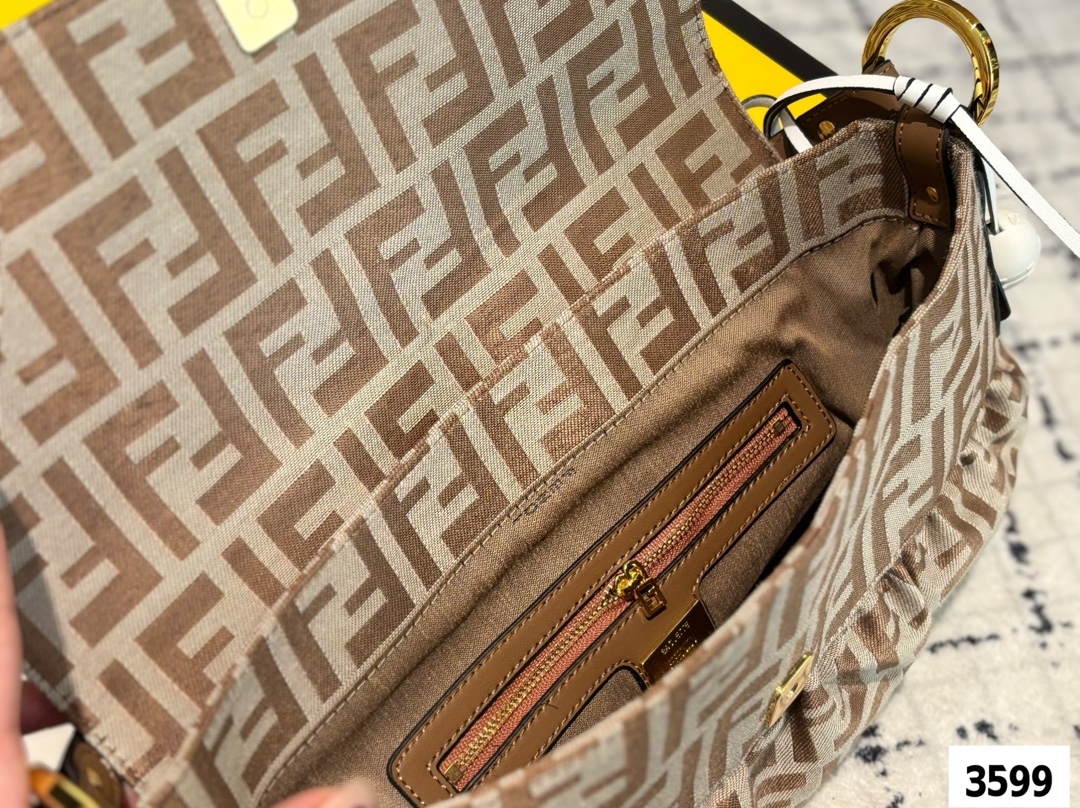 FENDI バッグ キャンバス フォンテイン ショルダーバッグ 🎀 2色入 - 画像 9