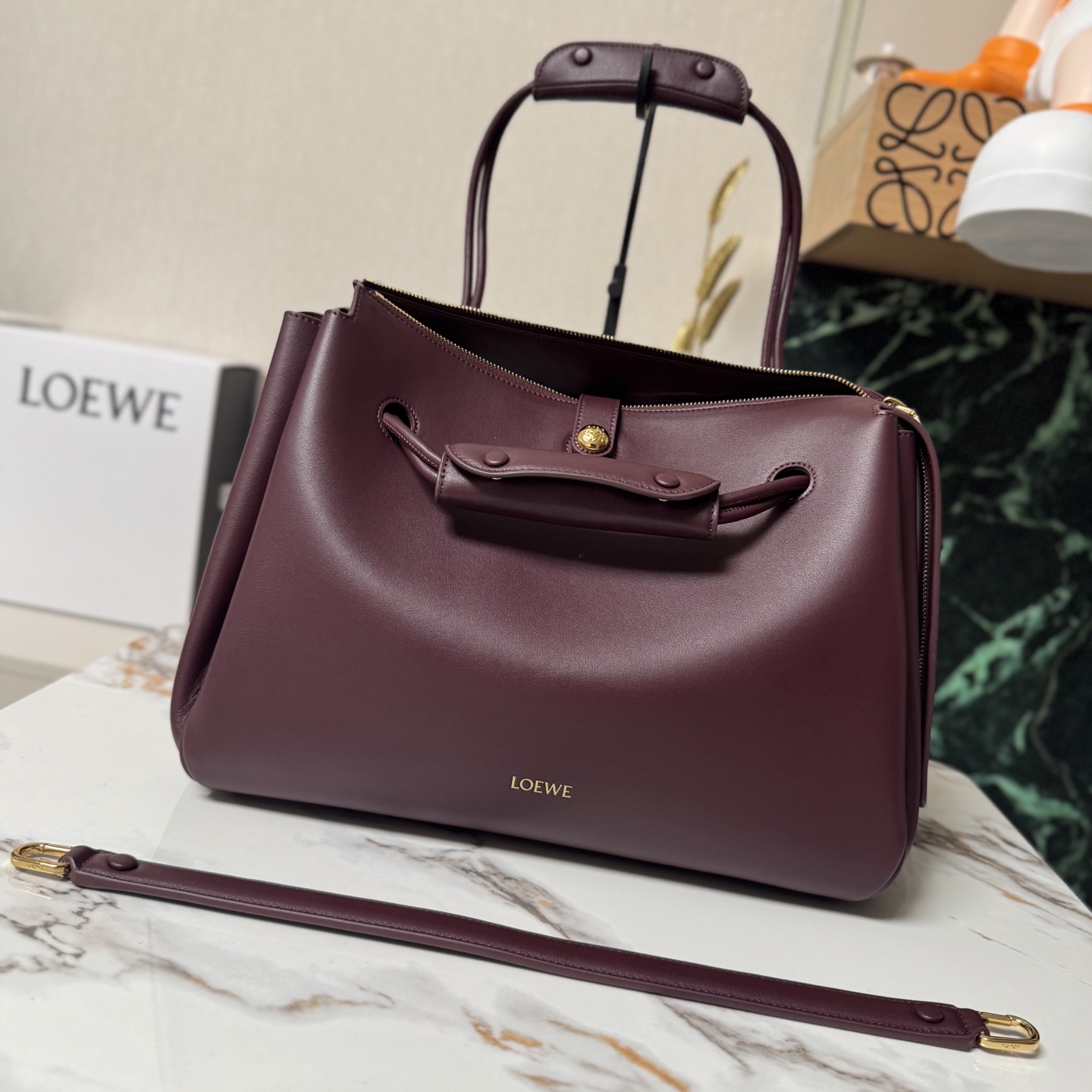 ロエベ レザー ショルダーバッグ ブラウン 1色入 🌹