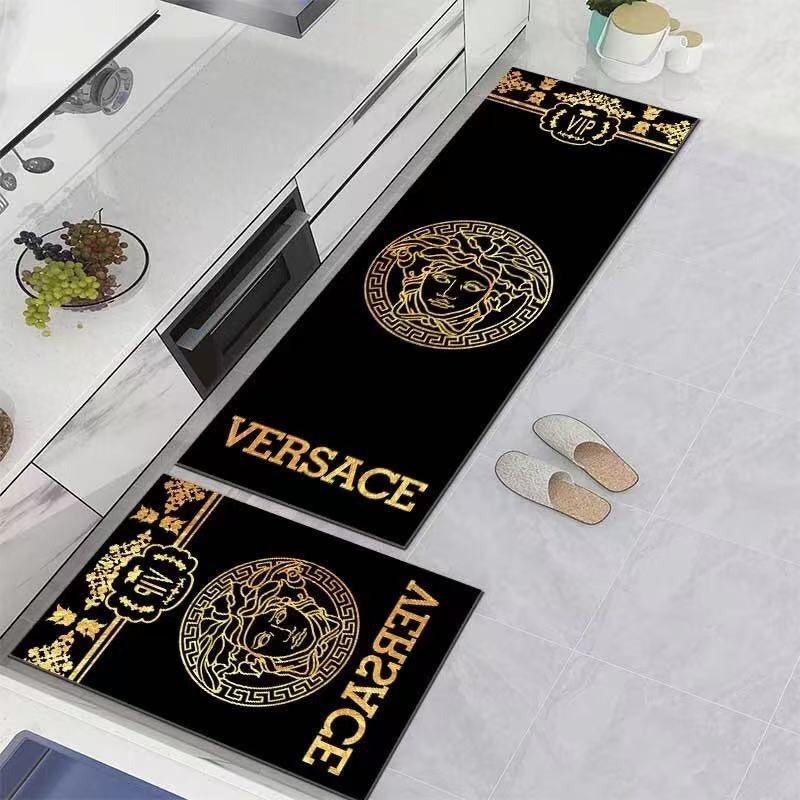 Versace　ヴェルサーチ　カーペット/人気マット/絨毯　長方形　キッチンマット/トイレマット　ベッドルーム浴室オフィス　新居マット - 画像 3