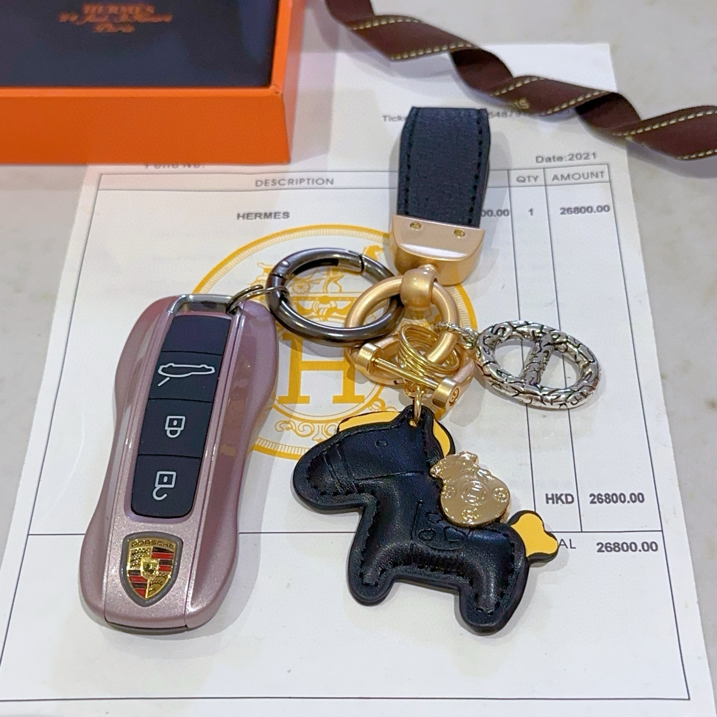 HERMES キーリング ローリングホース 2色入 🐎