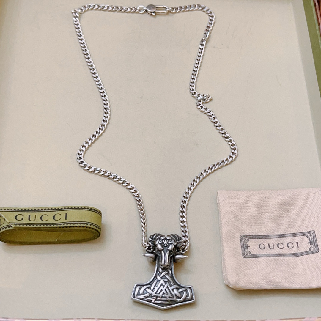 GUCCI ネックレス メンズ 1色 クラシックデザイン 1点物 🌟