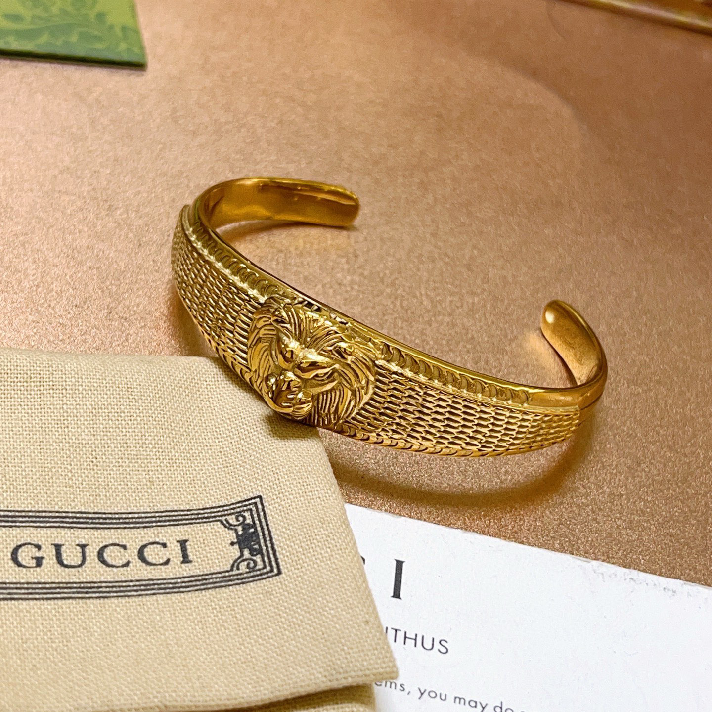 GUCCI リング ブレスレット メンズ シルバー ブレスレット 金色 1点 36文字