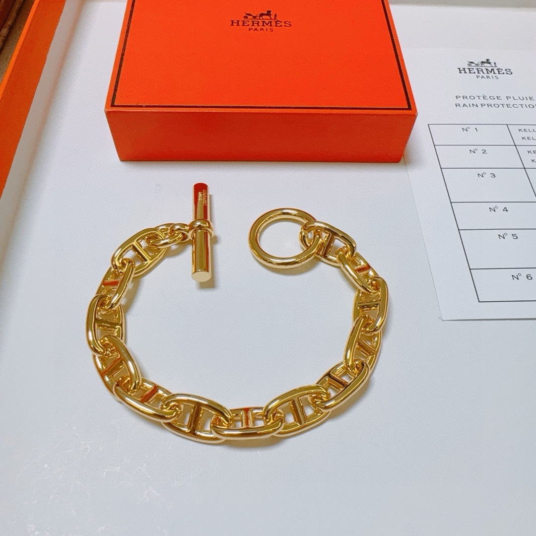 エレガントな HERMES ブレスレット ゴールド 1色入 💎