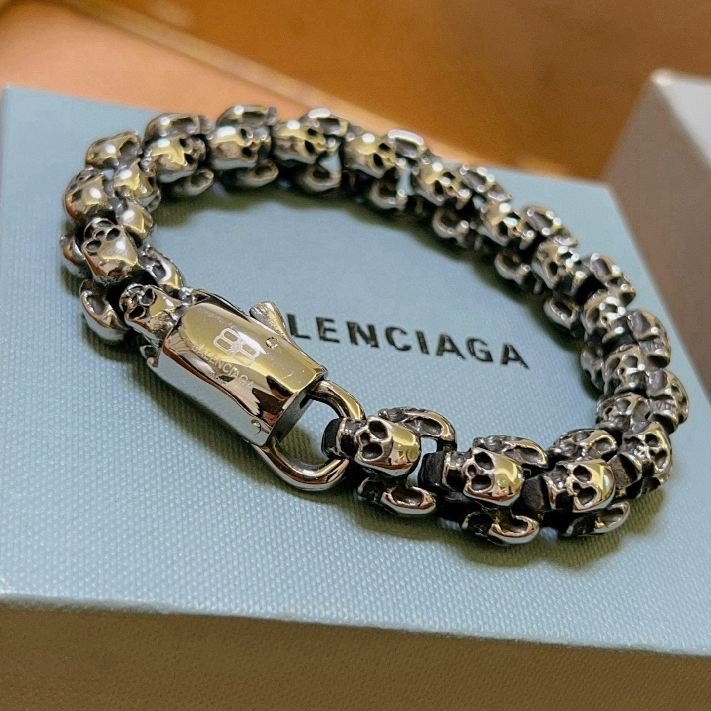 BALENCIAGA ブレスレット スカル メンズ レディース メタル 2色 🖤