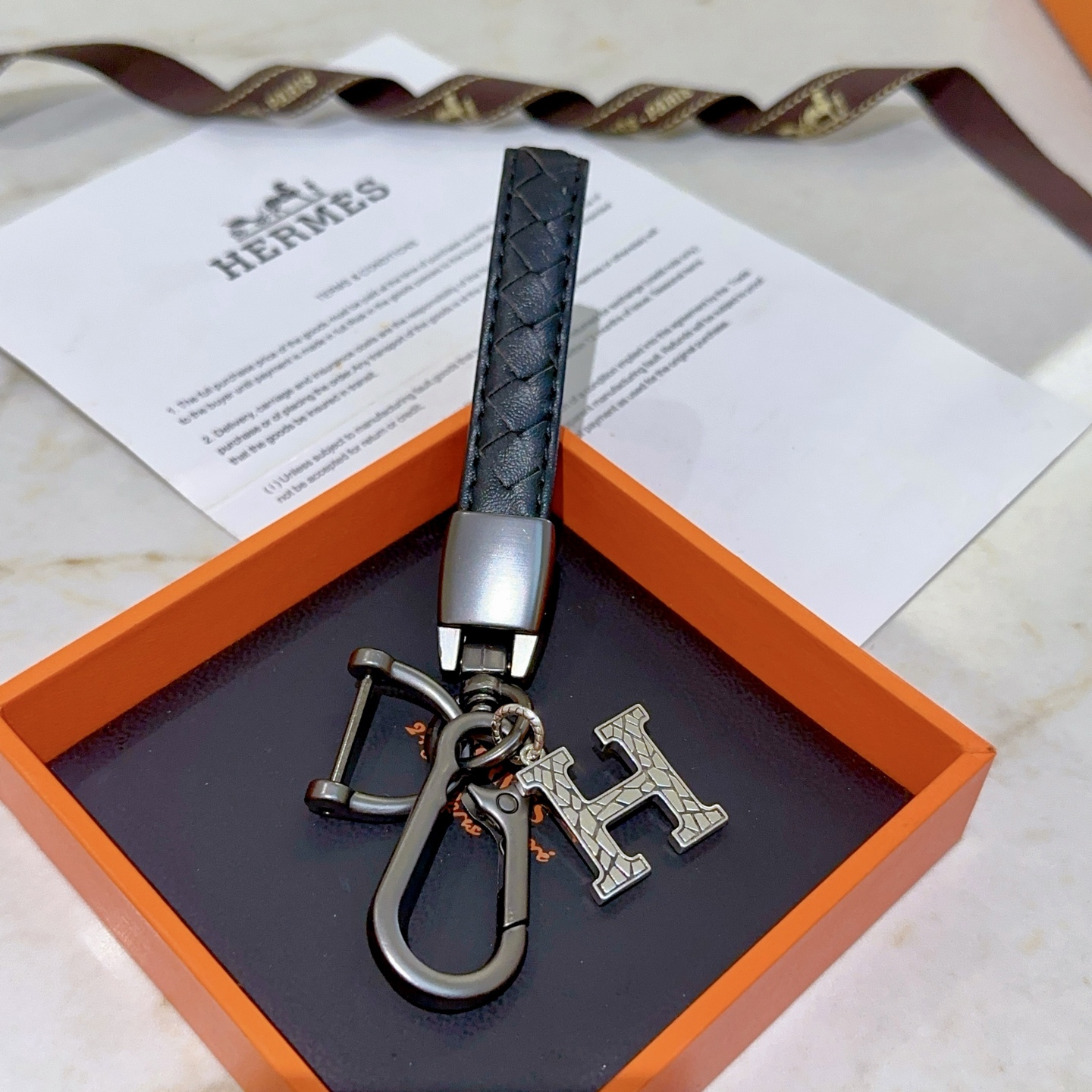 エレガントな HERMES ファスナーリング ブラック 1色入 🌟