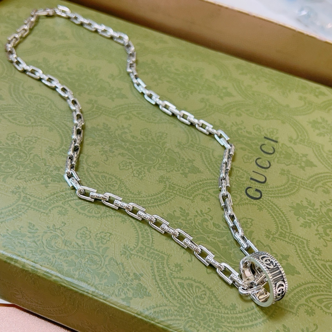 グッチ シルバー ネックレス 1色入 💎