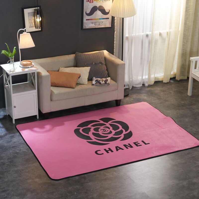 CHANEL　カーペット　シャネルカーペット/絨毯ラグ150×200　大判マットおしゃれ　滑り止め付洗える　子供プレイマット　2種