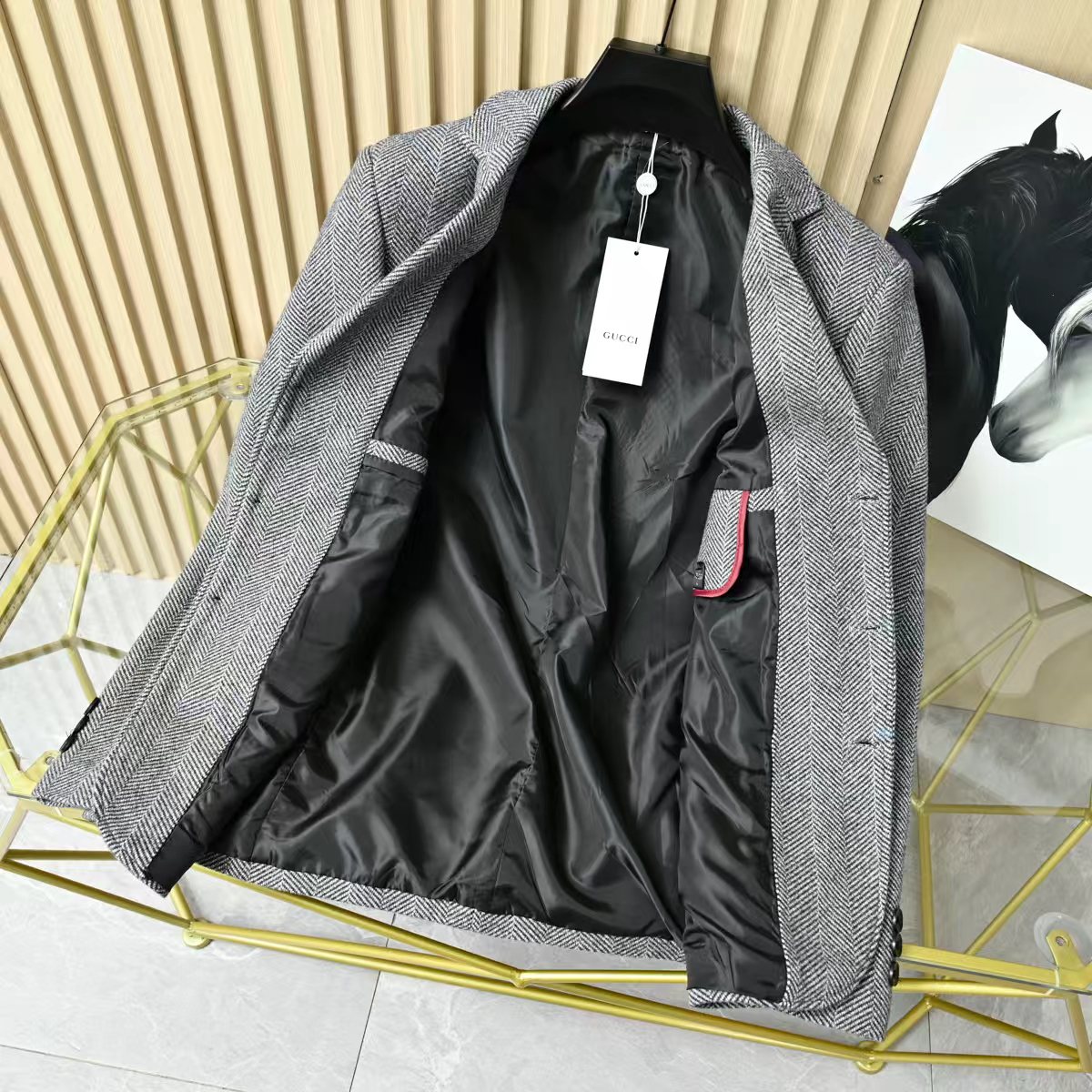 GucciGUCCI風 ハニカム柄 メンズジャケット 3色展開 🧥✨🔥 #02302 - 画像 2
