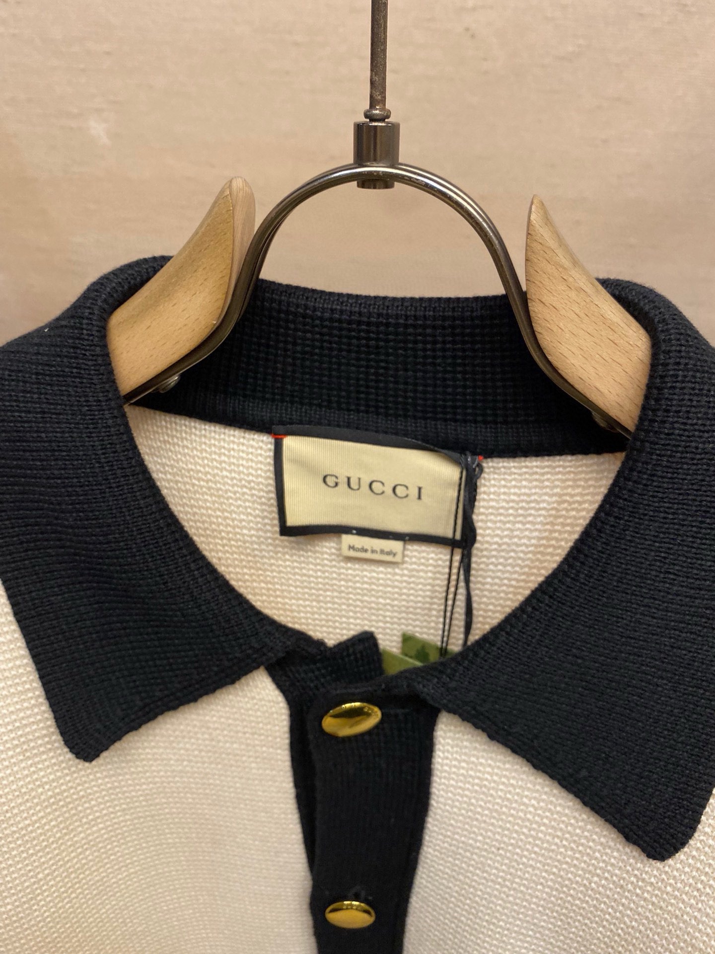 GUCCI ニットジャケット ホワイト/ブラック 1色 - 画像 3