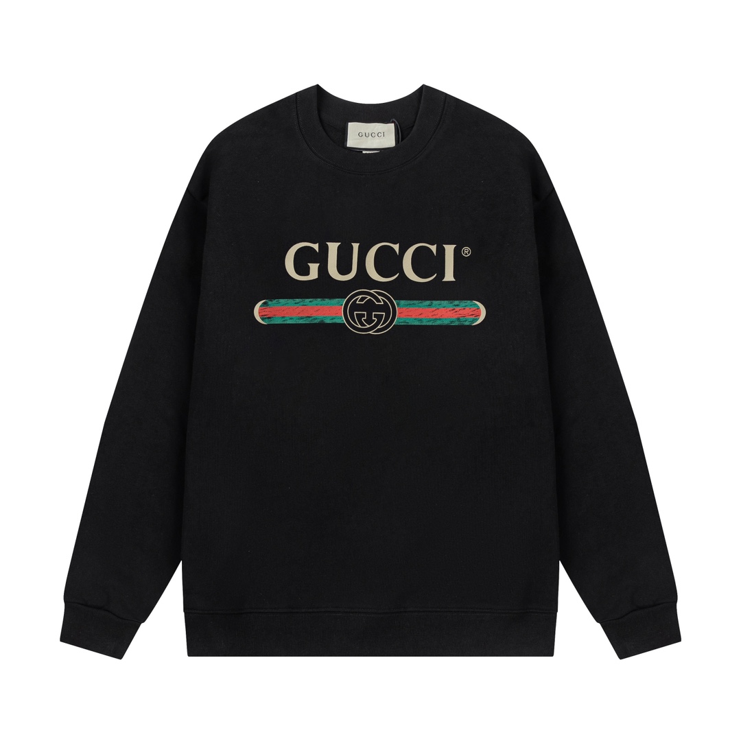 GUCCI ロゴプリントスウェットシャツ 2色入