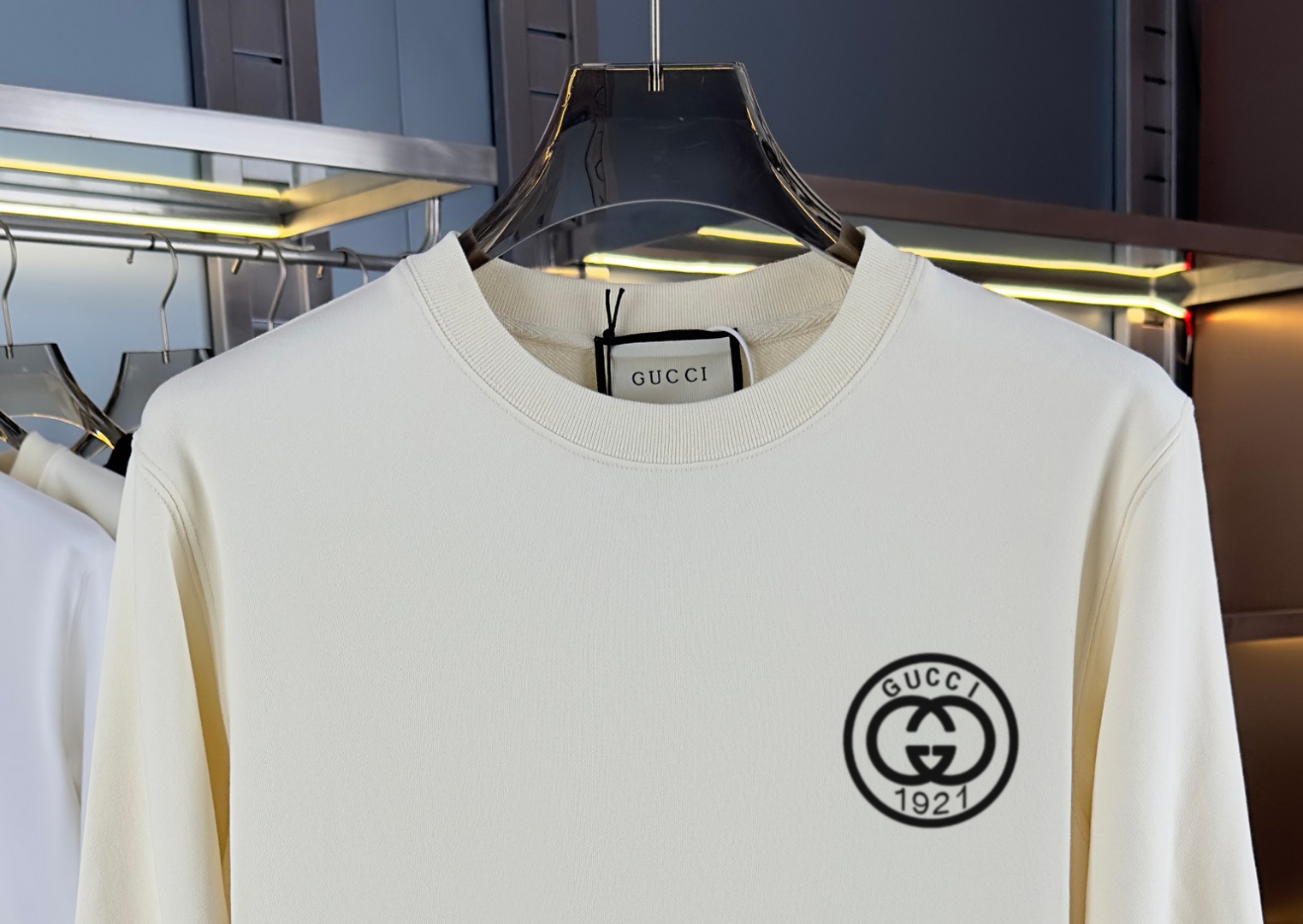 GUCCI ロゴ 半袖スウェットシャツ Lサイズ 1色 - 画像 4