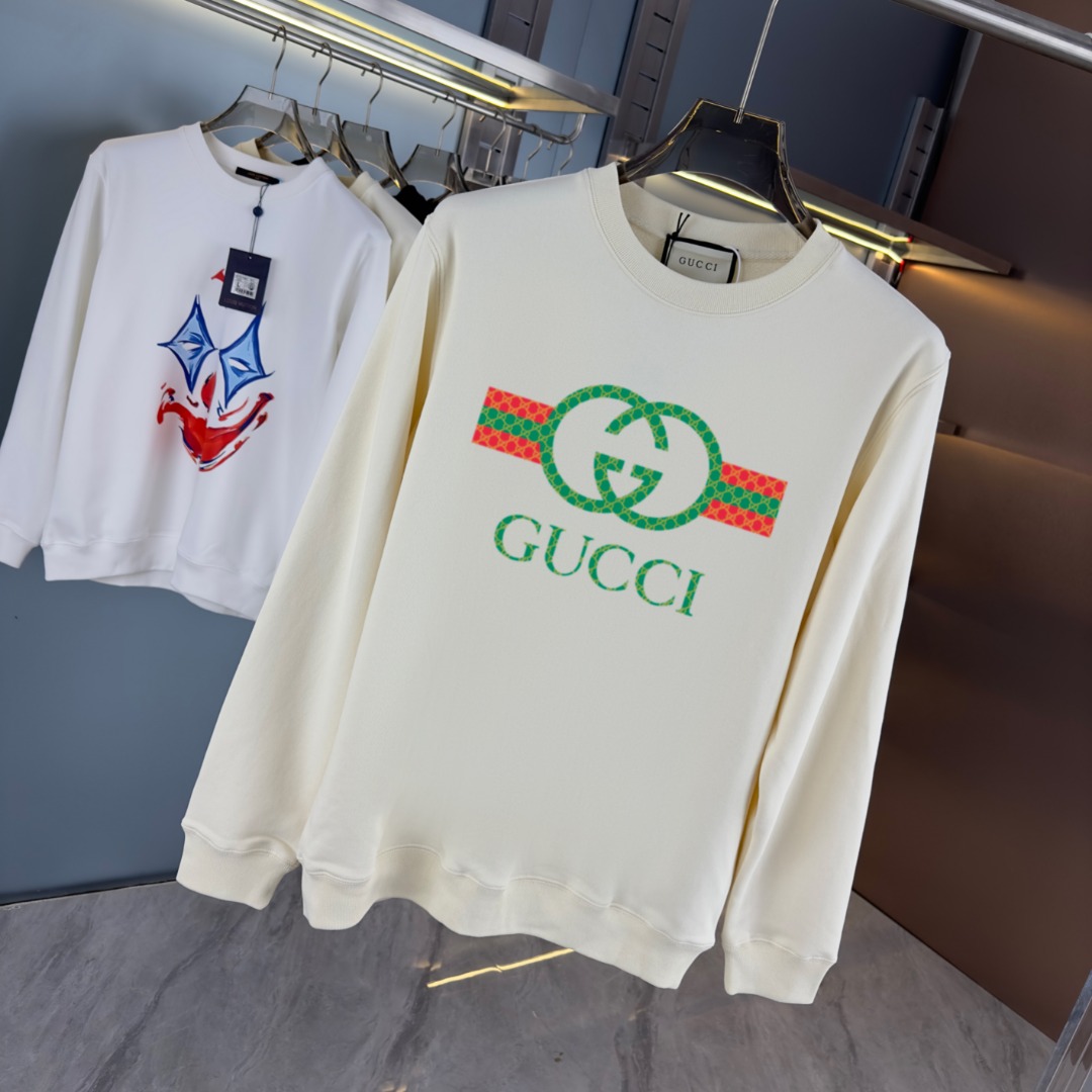 GUCCI カシミア風スウェットシャツ Lサイズ 4色入 - 画像 3