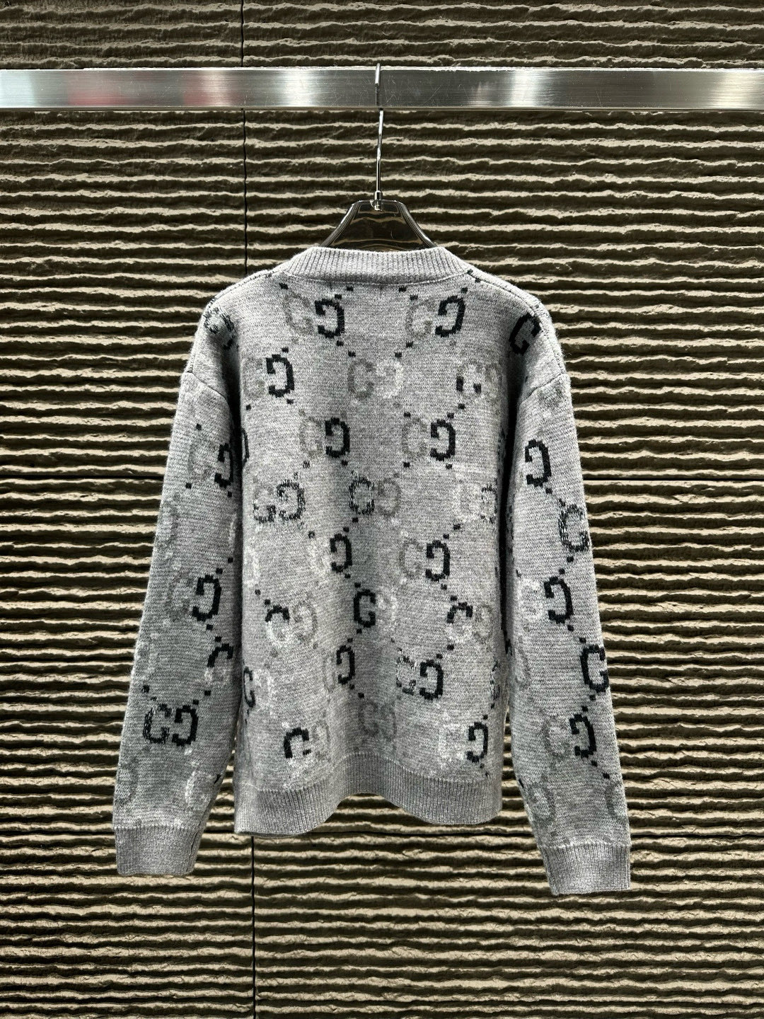 GUCCI ニットカーディガン ブルー・グレー 2色入 - 画像 6