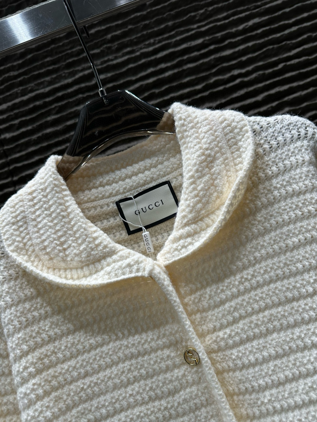 GUCCI レディース ニット カーディガン ホワイト 1色入 - 画像 2