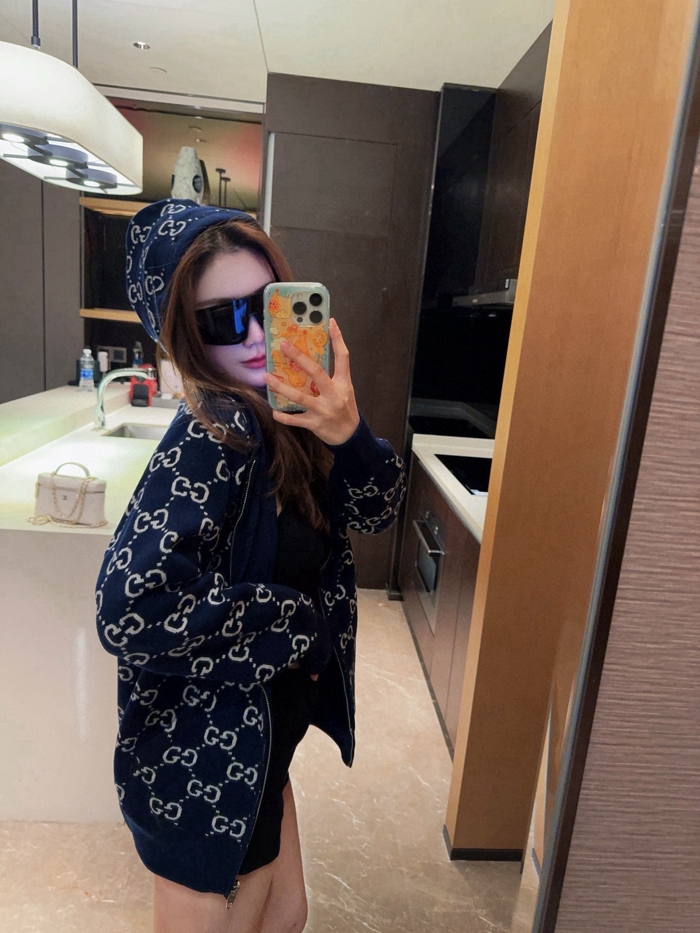 GUCCI ニットパーカー ブルーブラック 2色入 - 画像 2