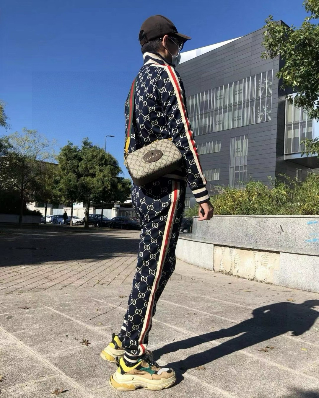 GUCCI グッチ メンズ トラックパンツ ネイビー 4色入 - 画像 2