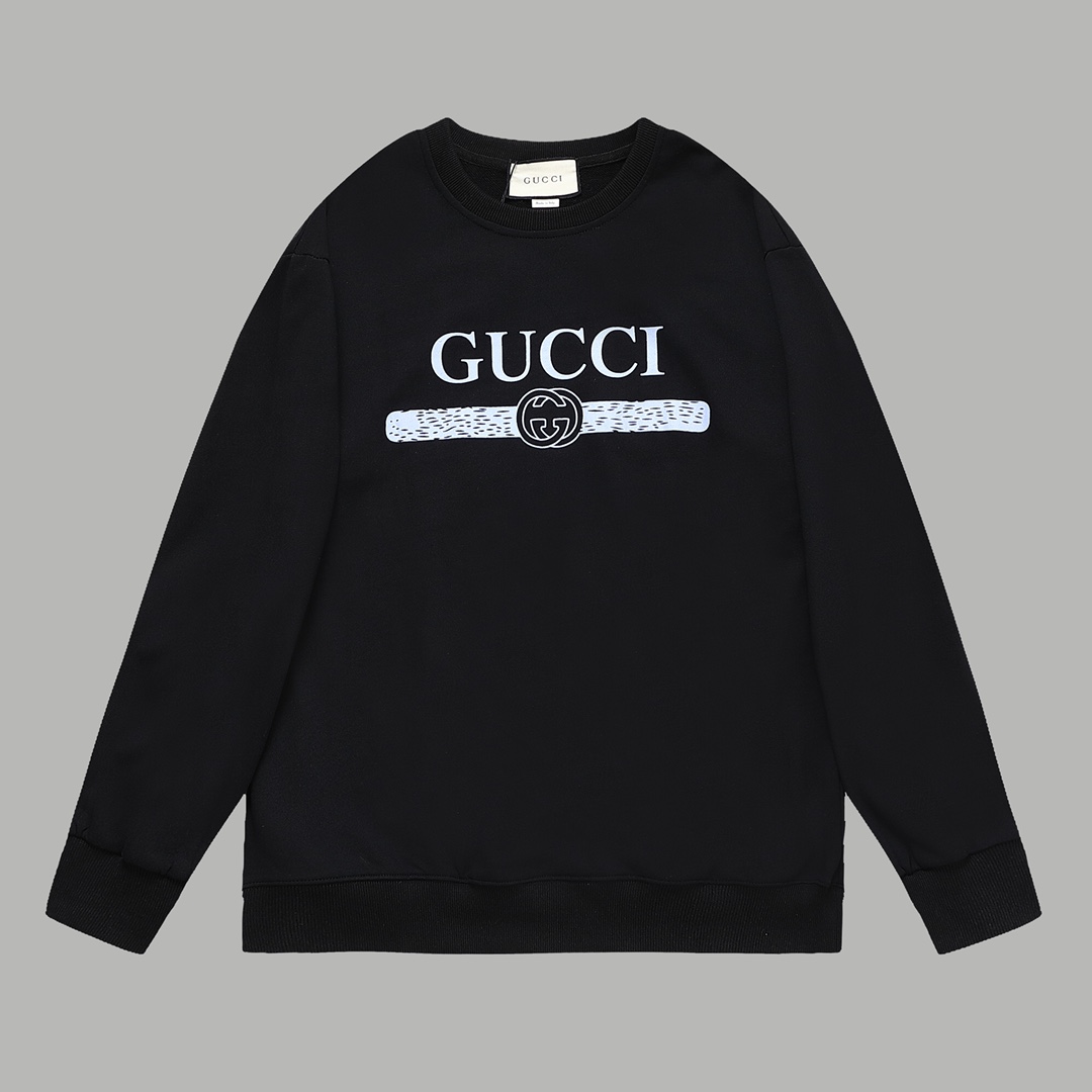 GUCCI ロゴスウェットシャツ 黒 1色