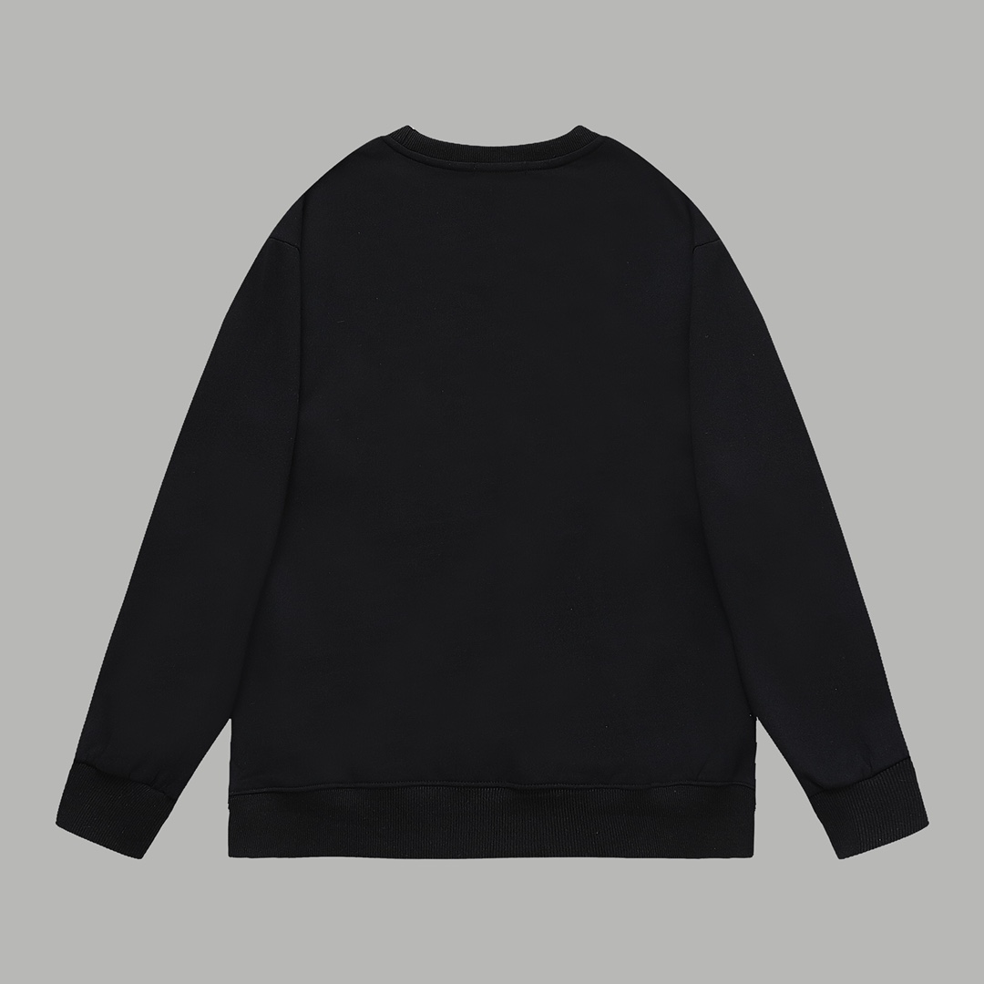 GUCCI ロゴスウェットシャツ 黒 1色 - 画像 2