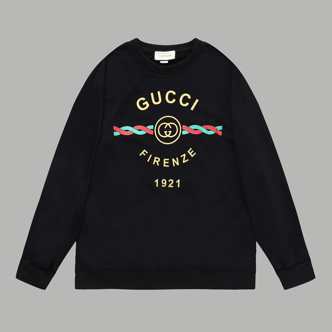 GUCCI ロゴプリント 半袖スウェット 黒 1色入