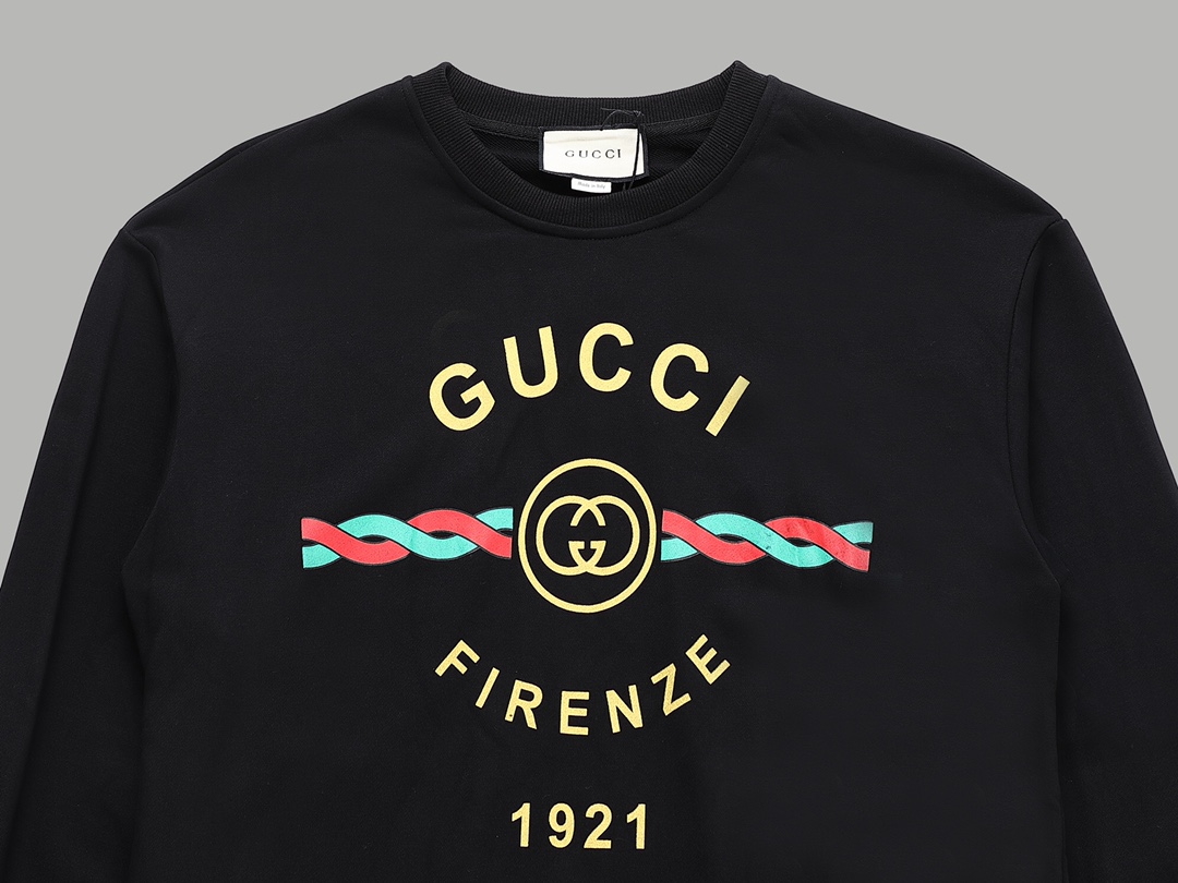 GUCCI ロゴプリント 半袖スウェット 黒 1色入 - 画像 3