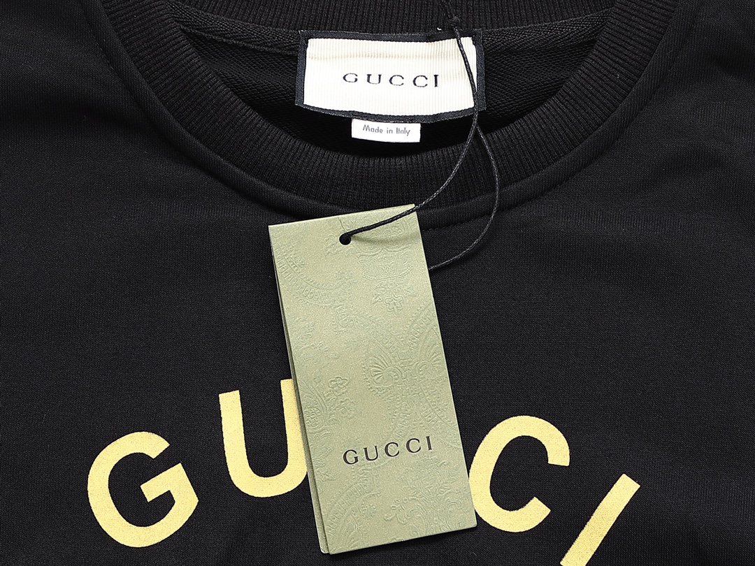 GUCCI ロゴプリント 半袖スウェット 黒 1色入 - 画像 7