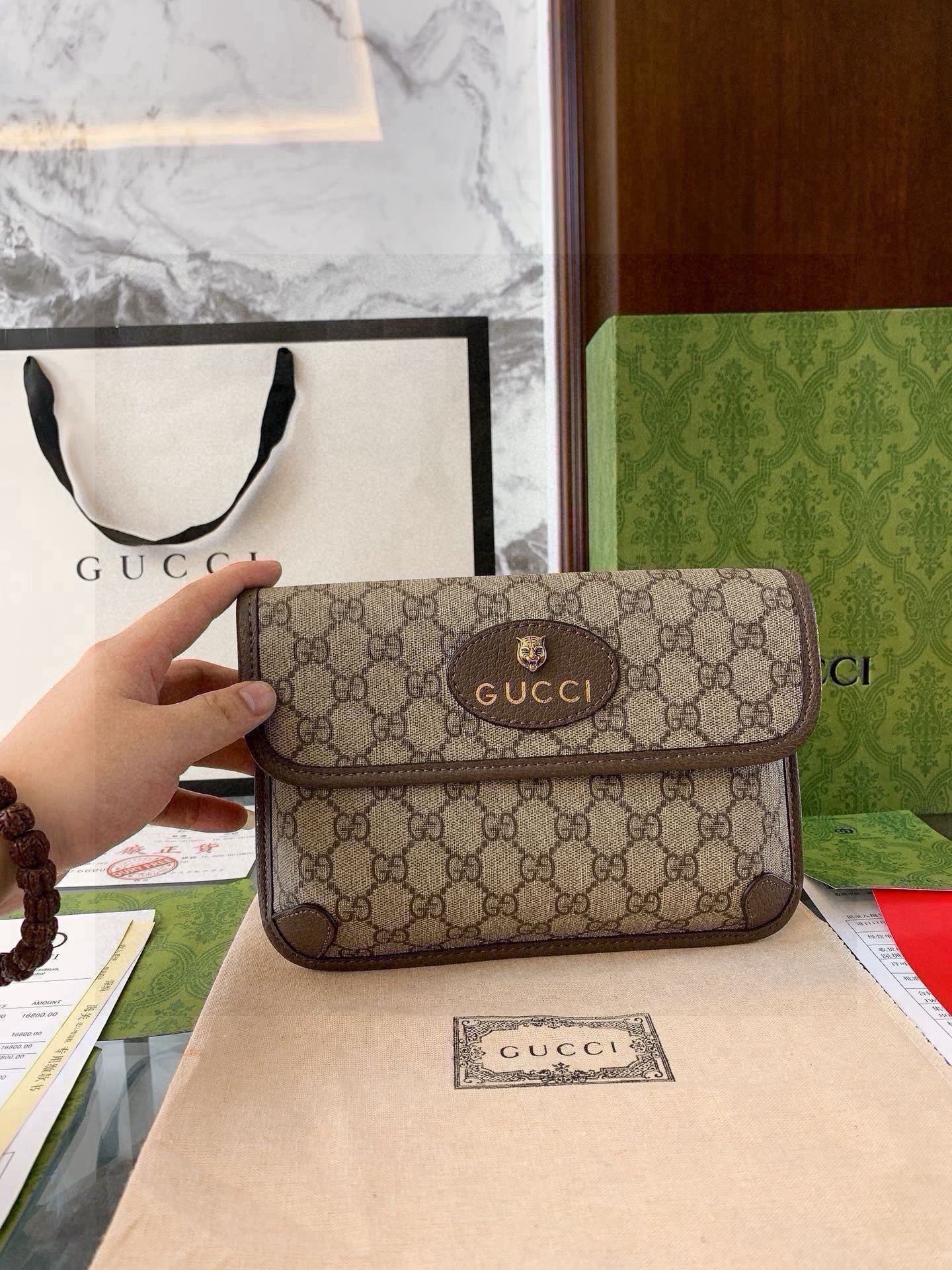 GUCCI グッチ ウォレット ベルト付き 2色入 - 画像 4