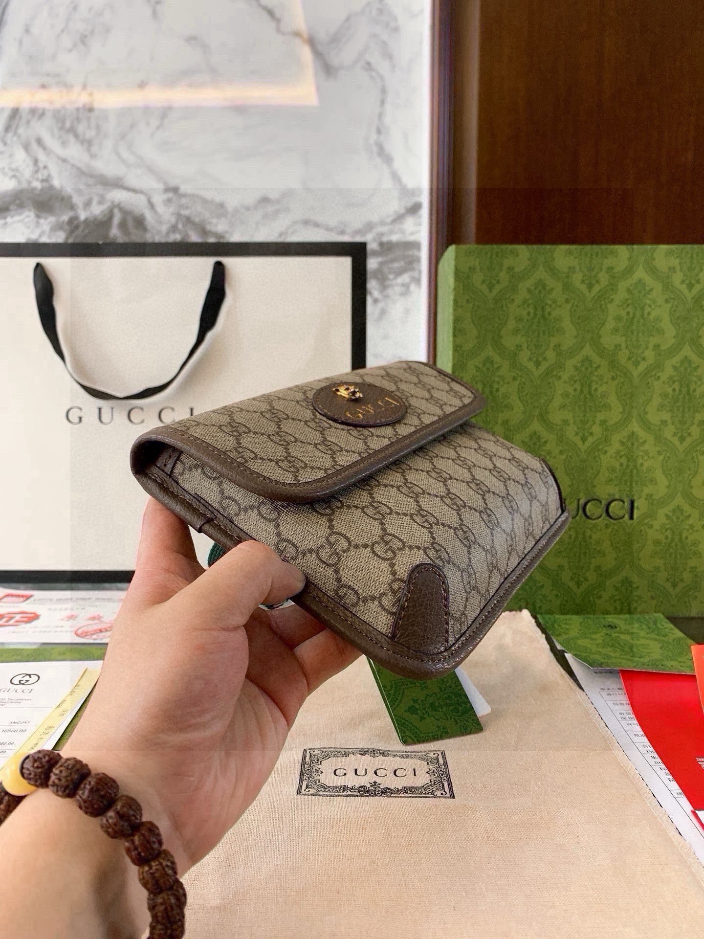 GUCCI グッチ ウォレット ベルト付き 2色入 - 画像 5