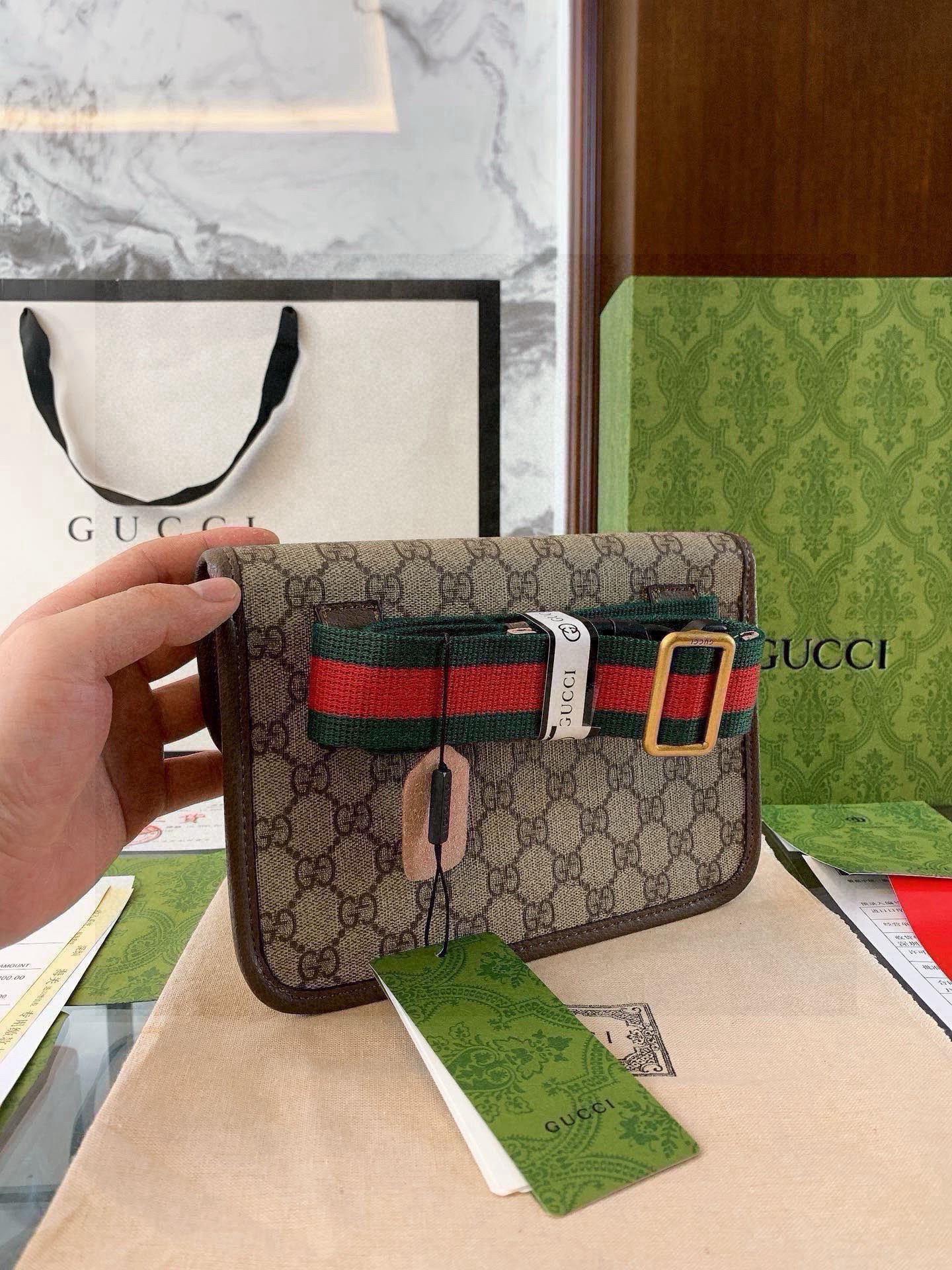 GUCCI グッチ ウォレット ベルト付き 2色入 - 画像 7